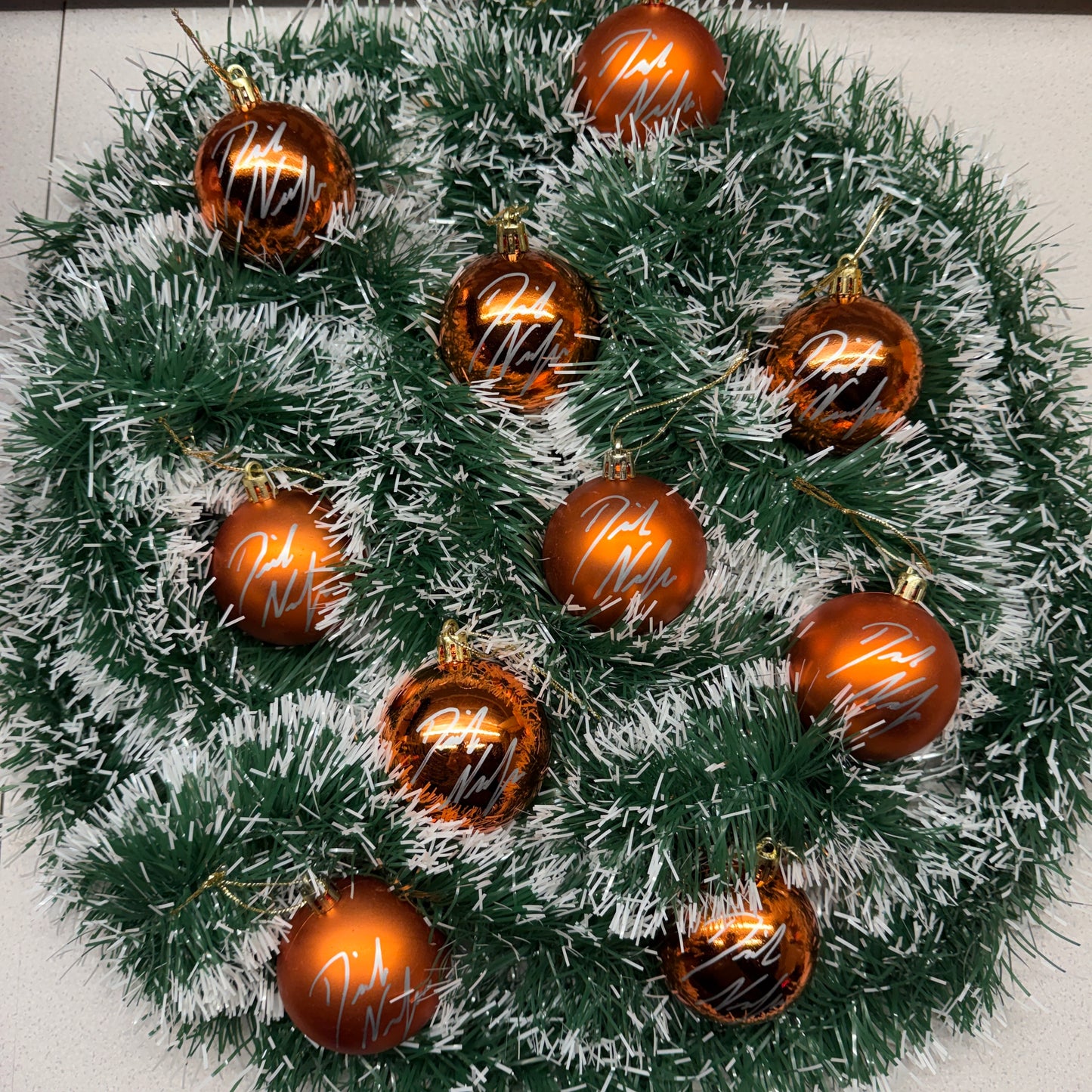 5 Bit Weihnachstkugel Set (2x) + Grußbotschaft