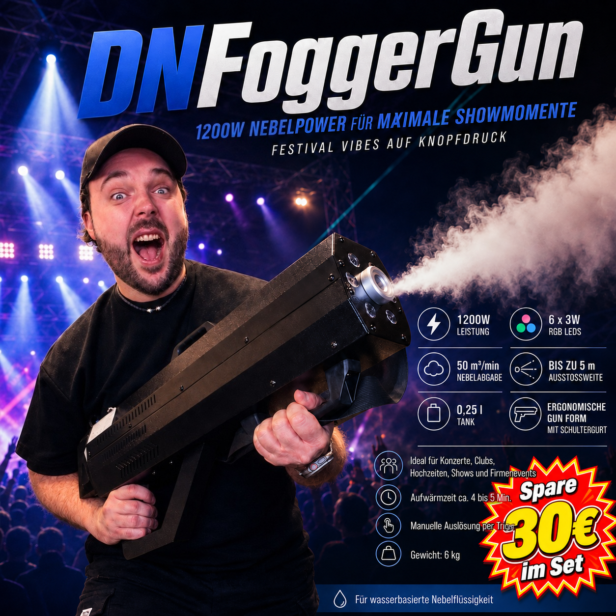 DNFoggerGun inkl Tasche und 1l Fluid!